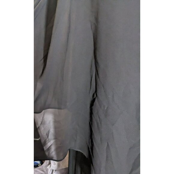 Vintage Glam Goth Glamour Nights Layered Chiffon Cocktail Dress With Rhinestone - Picture 7 of 7